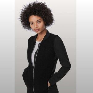 Lululemon Black Zip-Up Bomber Jacket